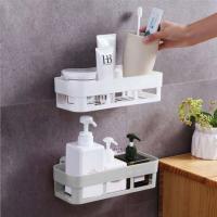 Bathroom Shelves Kitchen Organizer Plastic Shelf Rack