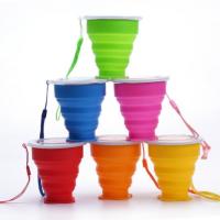 Silicone Folding Cup Water Drinking Cup Outdoor Portable